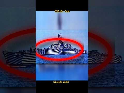How Dazzle Camouflage Outsmarted German U-Boats in WWI. #usa #facts #shorts #history #viralvideo