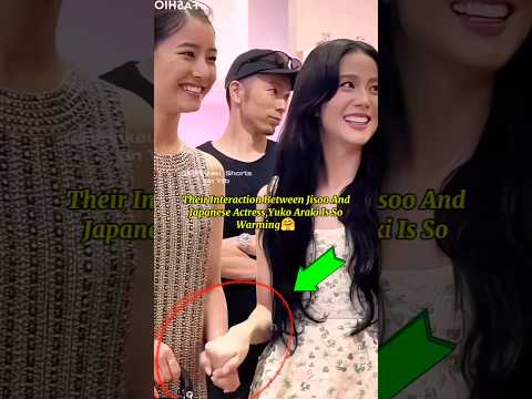 Two princess,Jisoo with japanese Actress Yuko Araki In One Frame. #jisoo #blackpink #fypシ